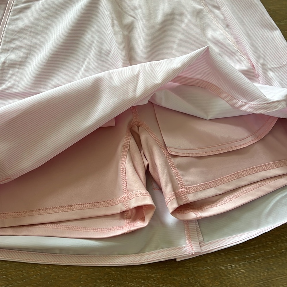 NWOT Vineyard Vines Pink Performance Striped Skirt/Skort | M - Picture 5 of 11